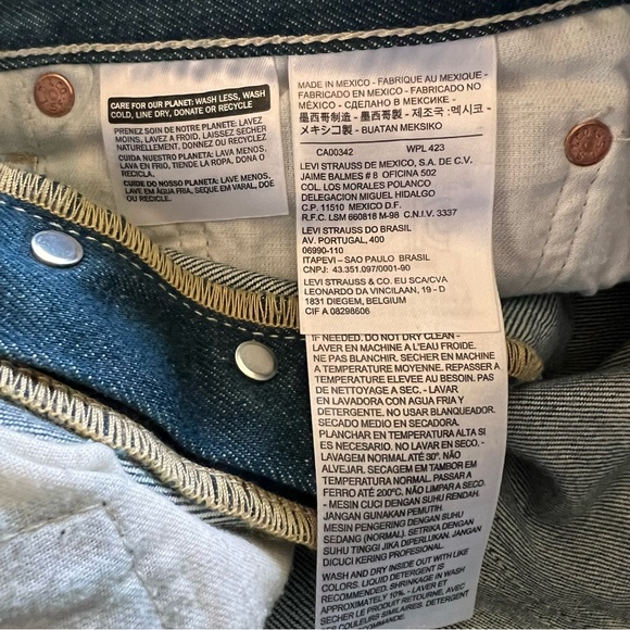 Levi's 501 XX Button Fly Red Tab Blue Jeans | Men's W34 - Picture 11 of 13